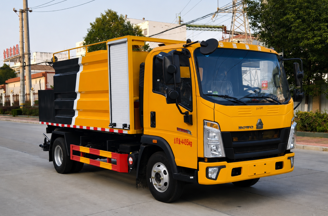 Camion distributeur d'asphalte HOWO 6,8 m³, Suizhou Hongda Automobile Sales Co., Ltd., Camion distributeur d'asphalte HOWO 6,8 m³