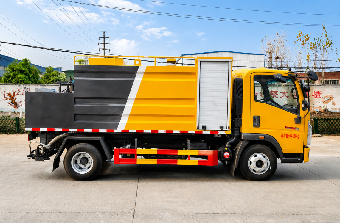 Camion distributeur d'asphalte HOWO 6,8 m³, Suizhou Hongda Automobile Sales Co., Ltd., Camion distributeur d'asphalte HOWO 6,8 m³