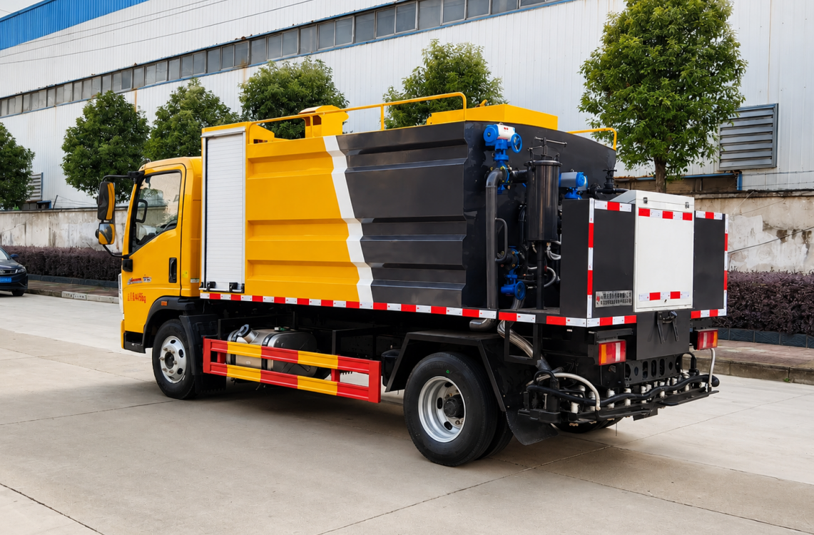 Camion distributeur d'asphalte HOWO 6,8 m³, Suizhou Hongda Automobile Sales Co., Ltd., Camion distributeur d'asphalte HOWO 6,8 m³