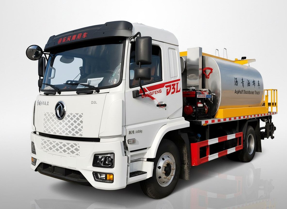 Camion distributeur d'asphalte DongFeng de 10 m³, Suizhou Hongda Automobile Sales Co., Ltd., Camion distributeur d'asphalte DongFeng de 10 m³
