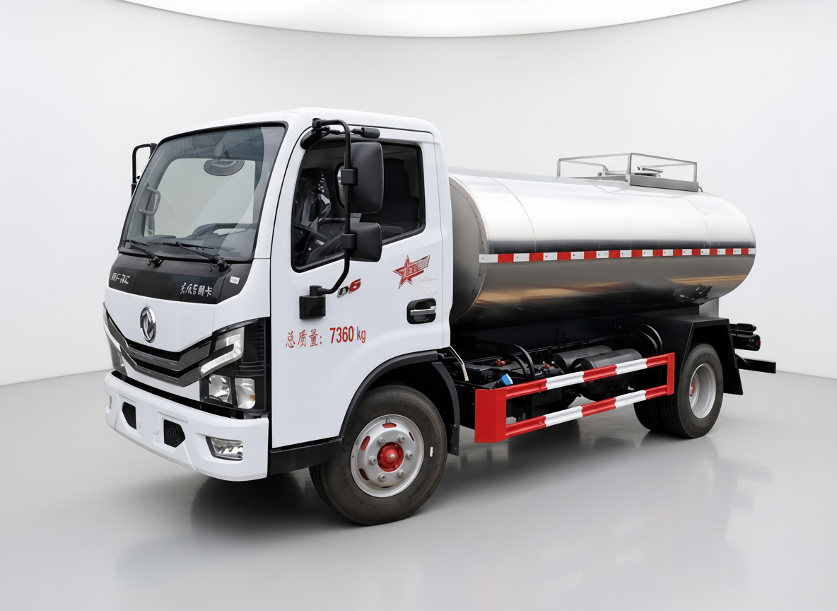 Dongfeng Dollicar 4.7m³ Milk Tanker Truck, Suizhou Hongda Automobile Sales Co., Ltd.,Dongfeng Dollicar 4.7m³ Milk Tanker Truck