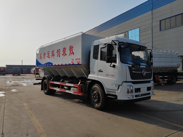 Camion de transport d'aliments en vrac Dongfeng Tianjin 22 m³, Suizhou Hongda Automobile Sales Co., Ltd., Camion de transport d'aliments en vrac Dongfeng Tianjin 22 m³