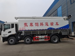 Dongfeng Tianjin 6x2 3 essieux 28,36 m³ Camion de transport d'aliments en vrac, Suizhou Hongda Automobile Sales Co., Ltd., Dongfeng Tianjin 6x2 3 essieux 28,36 m³ Camion de transport d'aliments en vrac