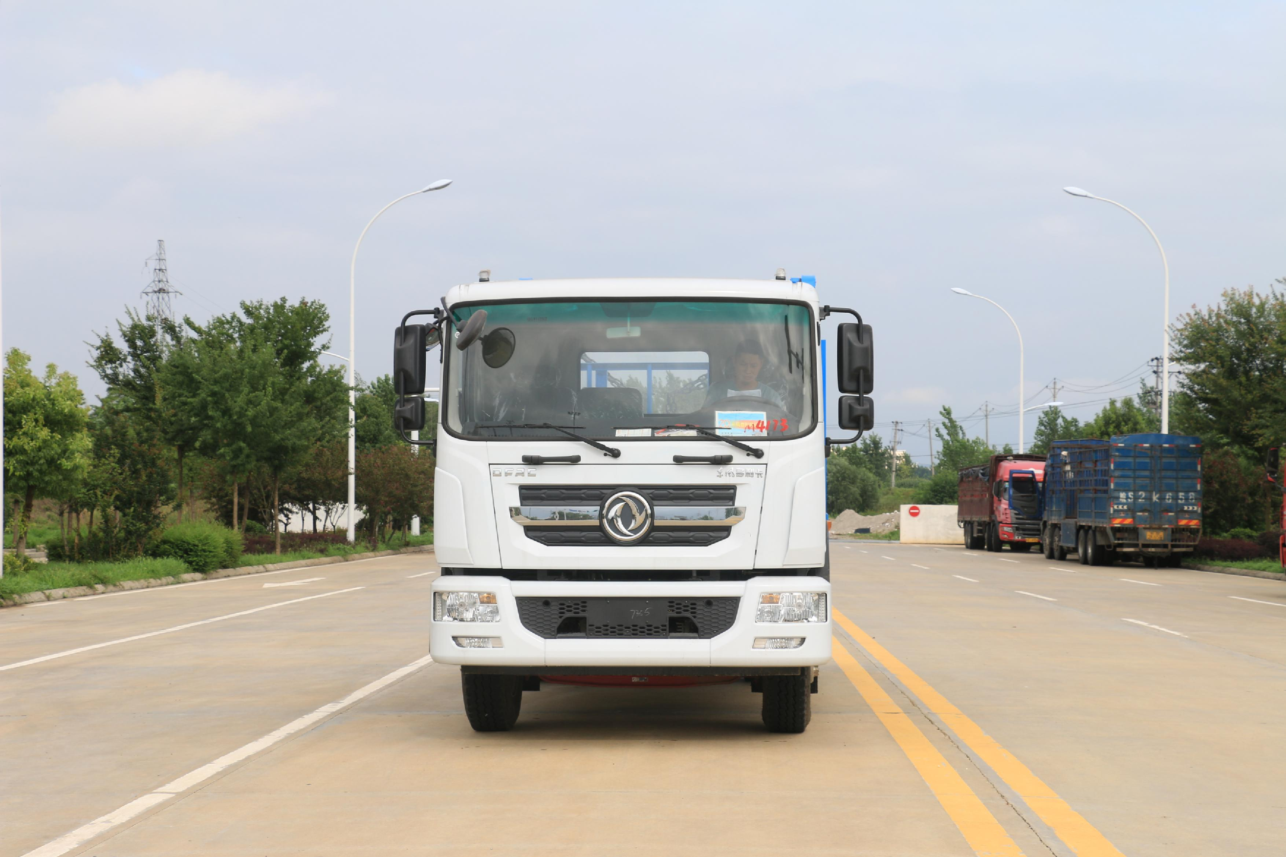 Camión de basura Dongfeng Dollicar D9 con cargador de contenedores, Suizhou Hongda Automobile Sales Co., Ltd., Camión de basura Dongfeng Dollicar D9 con cargador de contenedores