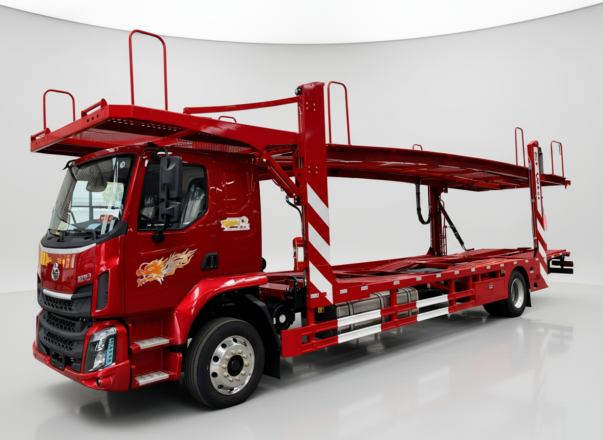 Transporteur de 6 voitures Dongfeng Liuzhou Motor Chenglong, Suizhou Hongda Automobile Sales Co., Ltd., Transporteur de 6 voitures Dongfeng Liuzhou Motor Chenglong