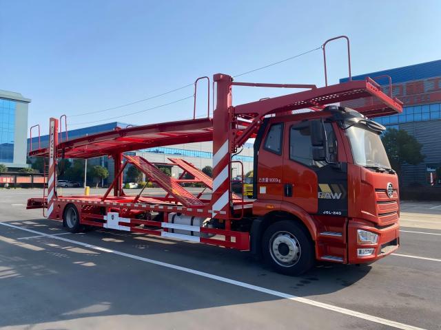 Transporteur de véhicules FAW Jiefang à 6 voitures, Suizhou Hongda Automobile Sales Co., Ltd., Transporteur de véhicules FAW Jiefang à 6 voitures