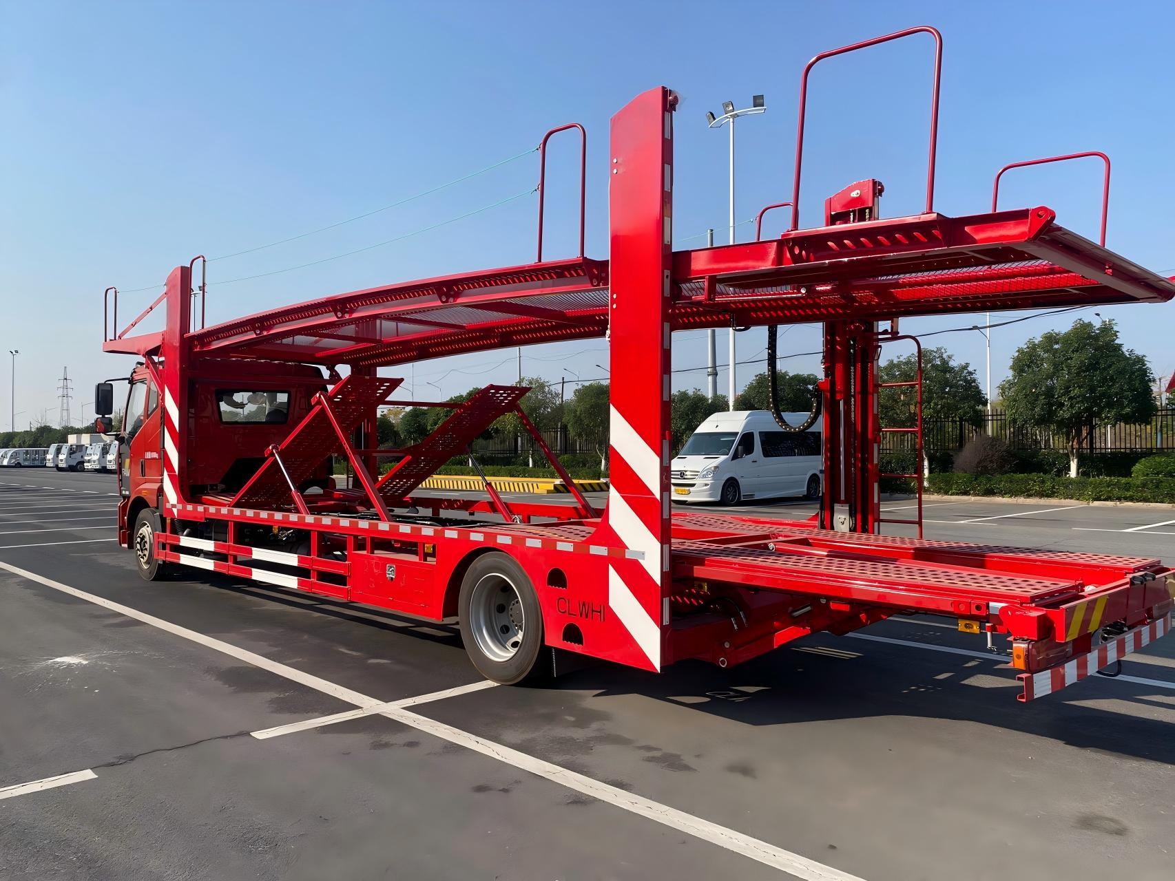 Transporteur de véhicules FAW Jiefang à 6 voitures, Suizhou Hongda Automobile Sales Co., Ltd., Transporteur de véhicules FAW Jiefang à 6 voitures