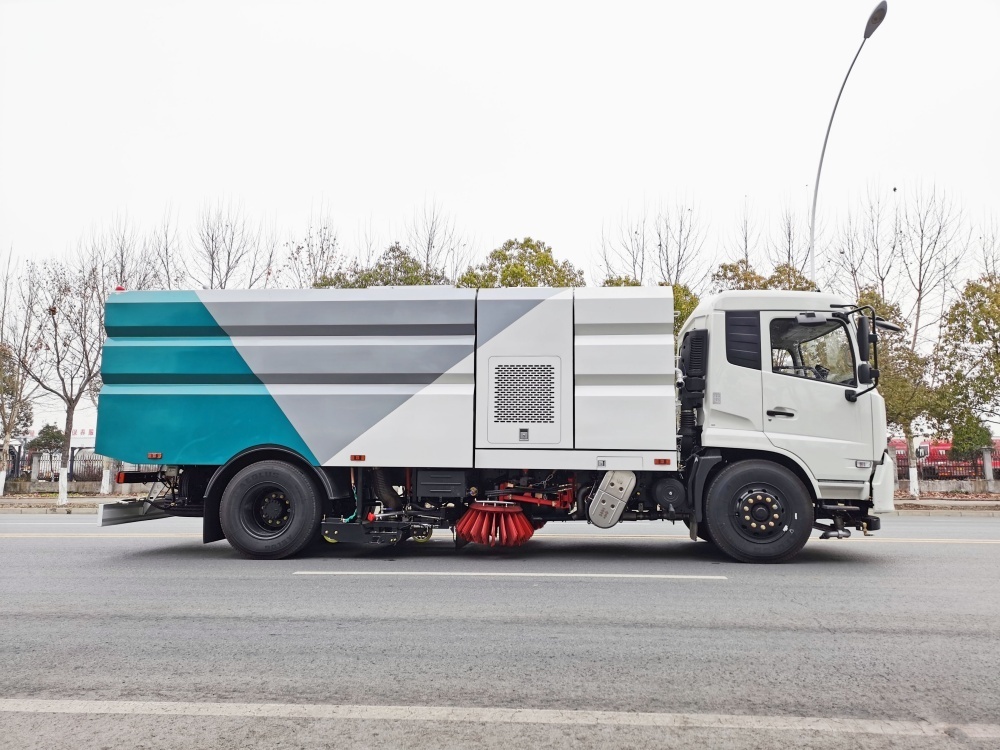 Camion balayeuse de voirie haute pression Dongfeng 9+7 m³, Suizhou Hongda Automobile Sales Co., Ltd., Camion balayeuse de voirie haute pression Dongfeng 9+7 m³