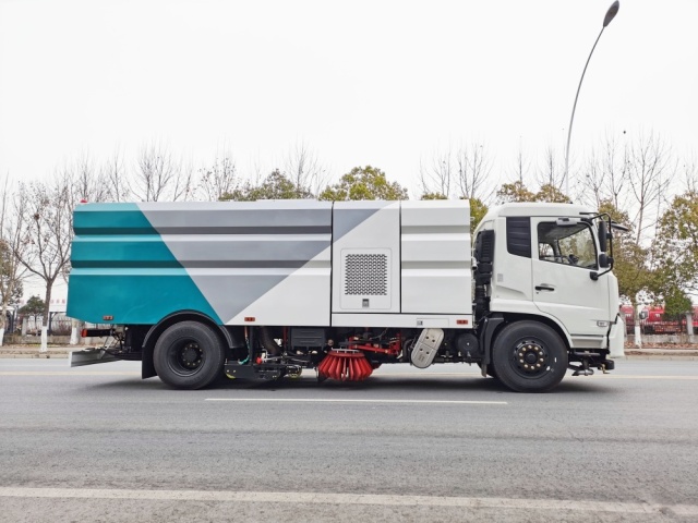 Camion balayeuse de voirie haute pression Dongfeng 9+7 m³, Suizhou Hongda Automobile Sales Co., Ltd., Camion balayeuse de voirie haute pression Dongfeng 9+7 m³