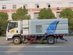 Camion balayeuse de voirie haute pression SINOTRUK Homan 3+3 m³, Suizhou Hongda Automobile Sales Co., Ltd., Camion balayeuse de voirie haute pression SINOTRUK Homan 3+3 m³
