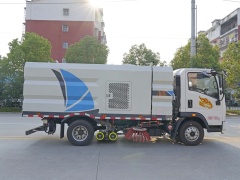 Camion balayeuse de voirie haute pression SINOTRUK Homan 3+3 m³, Suizhou Hongda Automobile Sales Co., Ltd., Camion balayeuse de voirie haute pression SINOTRUK Homan 3+3 m³