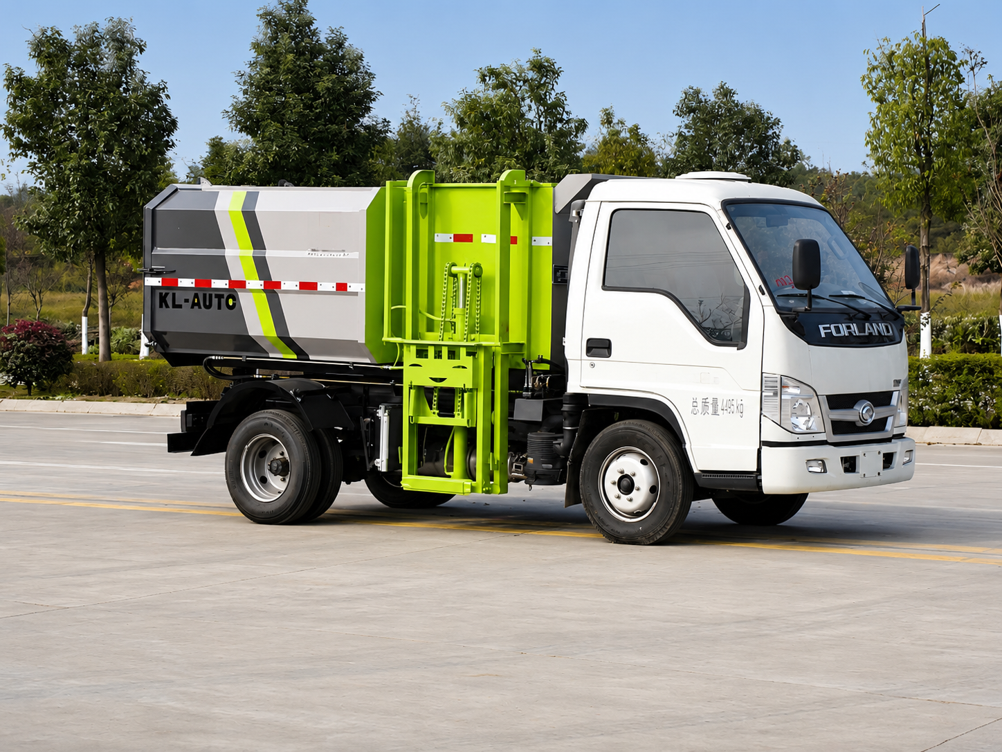 Foton 3m³ Side-Loading Garbage Truck, Suizhou Hongda Automobile Sales Co., Ltd.,Foton 3m³ Side-Loading Garbage Truck