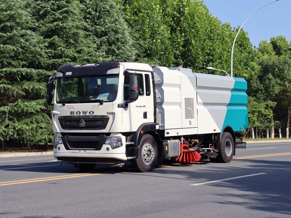 Подметальная машина высокого давления HOWO 9+7 м³, Suizhou Hongda Automobile Sales Co., Ltd., Подметальная машина высокого давления HOWO 9+7 м³