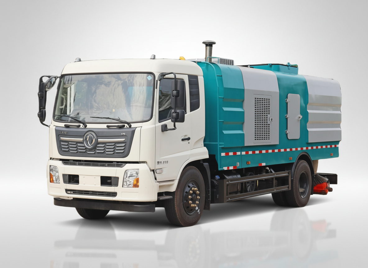 Вакуумная подметальная машина DongFeng 8 м³ для тяжелых условий эксплуатации, Suizhou Hongda Automobile Sales Co., Ltd., Вакуумная подметальная машина DongFeng 8 м³ для тяжелых условий эксплуатации