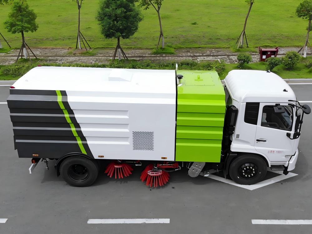 Camion balayeuse de voirie Dongfeng 8 m³, Suizhou Hongda Automobile Sales Co., Ltd., Camion balayeuse de voirie Dongfeng 8 m³