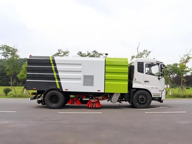 Camion balayeuse de voirie Dongfeng 8 m³, Suizhou Hongda Automobile Sales Co., Ltd., Camion balayeuse de voirie Dongfeng 8 m³