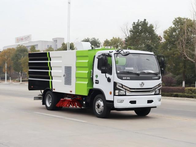 Camion balayeuse de voirie Dongfeng 5,5 m³, Suizhou Hongda Automobile Sales Co., Ltd., Camion balayeuse de voirie Dongfeng 5,5 m³