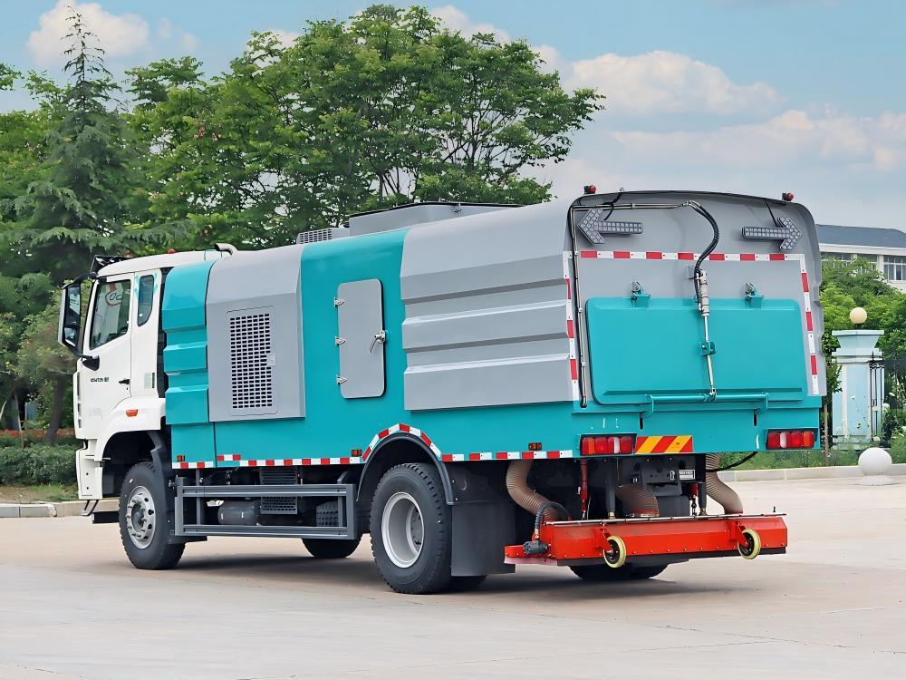 Camion balayeuse aspirante robuste Sinotruk Howo série NX de 8 m³, Suizhou Hongda Automobile Sales Co., Ltd., Camion balayeuse aspirante robuste HOWO de 8 m³