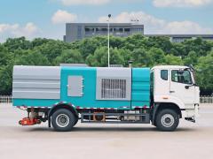 Camion balayeuse aspirante robuste Sinotruk Howo série NX de 8 m³, Suizhou Hongda Automobile Sales Co., Ltd., Camion balayeuse aspirante robuste HOWO de 8 m³