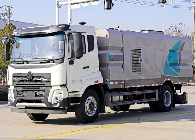 Вакуумная подметальная машина Sinotruk Howo V5 Series 8m³, Suizhou Hongda Automobile Sales Co., Ltd., HOWO 8m³ Heavy-Duty Vacuum Sweeper Truck