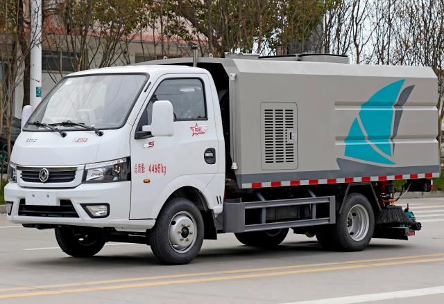 Camion balayeuse aspirante robuste DongFeng de 3 m³, Suizhou Hongda Automobile Sales Co., Ltd., Camion balayeuse aspirante robuste DongFeng de 3 m³
