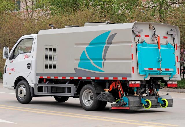 Camion balayeuse aspirante robuste DongFeng de 3 m³, Suizhou Hongda Automobile Sales Co., Ltd., Camion balayeuse aspirante robuste DongFeng de 3 m³