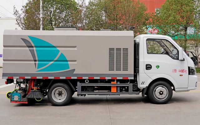 Camion balayeuse aspirante robuste DongFeng de 3 m³, Suizhou Hongda Automobile Sales Co., Ltd., Camion balayeuse aspirante robuste DongFeng de 3 m³