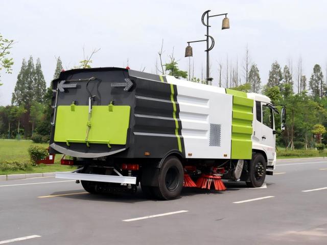 Camion balayeuse de voirie Dongfeng 8 m³, Suizhou Hongda Automobile Sales Co., Ltd., Camion balayeuse de voirie Dongfeng 8 m³