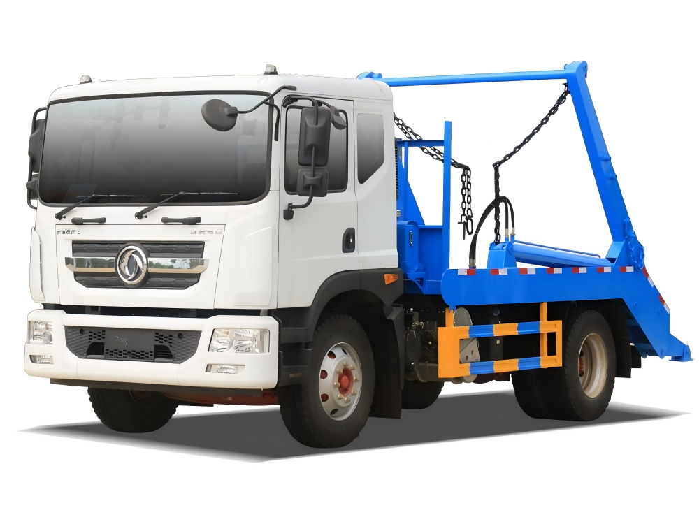 Camión de basura Dongfeng Dollicar D9 con cargador de contenedores, Suizhou Hongda Automobile Sales Co., Ltd., Camión de basura Dongfeng Dollicar D9 con cargador de contenedores