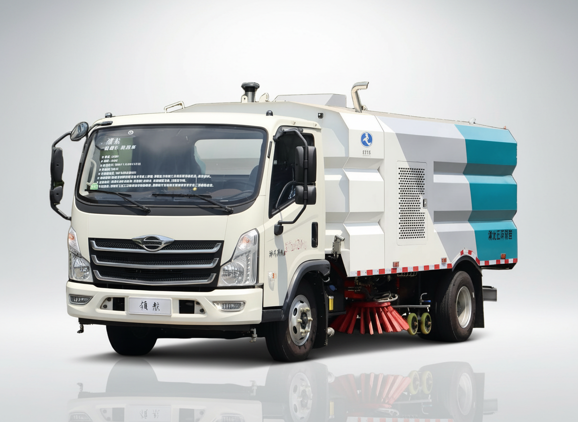 Подметальная машина высокого давления Foton 4+4 м³, Suizhou Hongda Automobile Sales Co., Ltd., Подметальная машина высокого давления Foton 4+4 м³