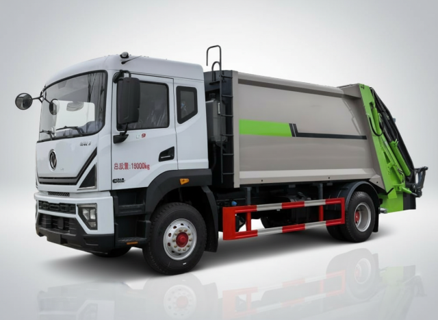 Мусоровоз DongFeng 14 м³ с задней загрузкой и компактором, Suizhou Hongda Automobile Sales Co., Ltd., Мусоровоз DongFeng 14 м³ с задней загрузкой и компактором