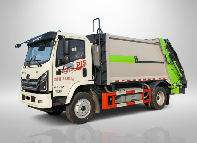 Мусоровоз DongFeng 12 м³ с задней загрузкой и компактором, Suizhou Hongda Automobile Sales Co., Ltd., Мусоровоз DongFeng 12 м³ с задней загрузкой и компактором