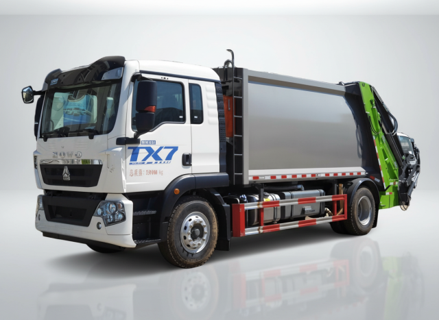 Мусоровоз HOWO с задней загрузкой и компактором, 16 м³, Suizhou Hongda Automobile Sales Co., Ltd., Мусоровоз HOWO с задней загрузкой и компактором, 16 м³