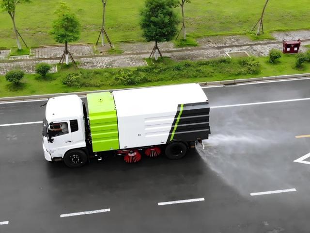 Camion balayeuse de voirie Dongfeng 8 m³, Suizhou Hongda Automobile Sales Co., Ltd., Camion balayeuse de voirie Dongfeng 8 m³