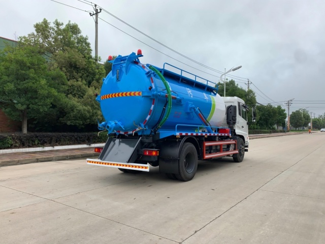 Camion d'aspiration des eaux usées sous vide de 11,5 m³, Suizhou Hongda Automobile Sales Co., Ltd., Camion d'aspiration des eaux usées sous vide de 11,5 m³