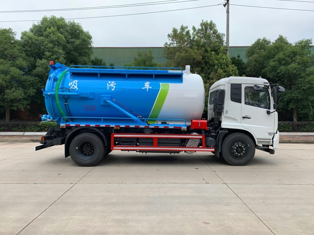Camion d'aspiration des eaux usées sous vide de 11,5 m³, Suizhou Hongda Automobile Sales Co., Ltd., Camion d'aspiration des eaux usées sous vide de 11,5 m³