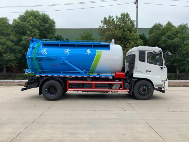 Camion d'aspiration des eaux usées sous vide de 11,5 m³, Suizhou Hongda Automobile Sales Co., Ltd., Camion d'aspiration des eaux usées sous vide de 11,5 m³