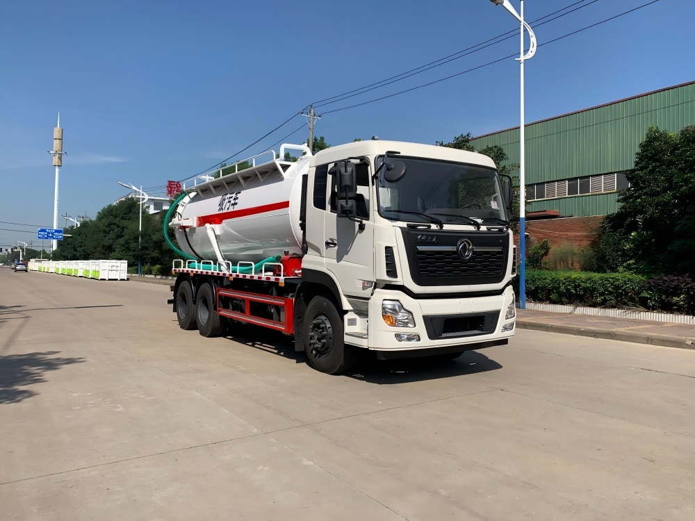 Camion d'aspiration des eaux usées sous vide de 18 m³, Suizhou Hongda Automobile Sales Co., Ltd., Camion d'aspiration des eaux usées sous vide de 18 m³
