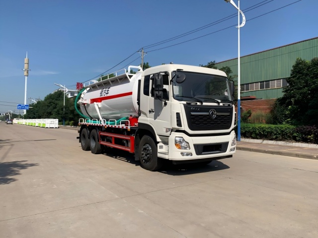 Camion d'aspiration des eaux usées sous vide de 18 m³, Suizhou Hongda Automobile Sales Co., Ltd., Camion d'aspiration des eaux usées sous vide de 18 m³