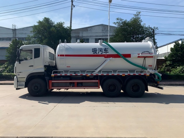 Camion d'aspiration des eaux usées sous vide de 18 m³, Suizhou Hongda Automobile Sales Co., Ltd., Camion d'aspiration des eaux usées sous vide de 18 m³