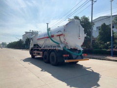 Camion d'aspiration des eaux usées sous vide de 18 m³, Suizhou Hongda Automobile Sales Co., Ltd., Camion d'aspiration des eaux usées sous vide de 18 m³