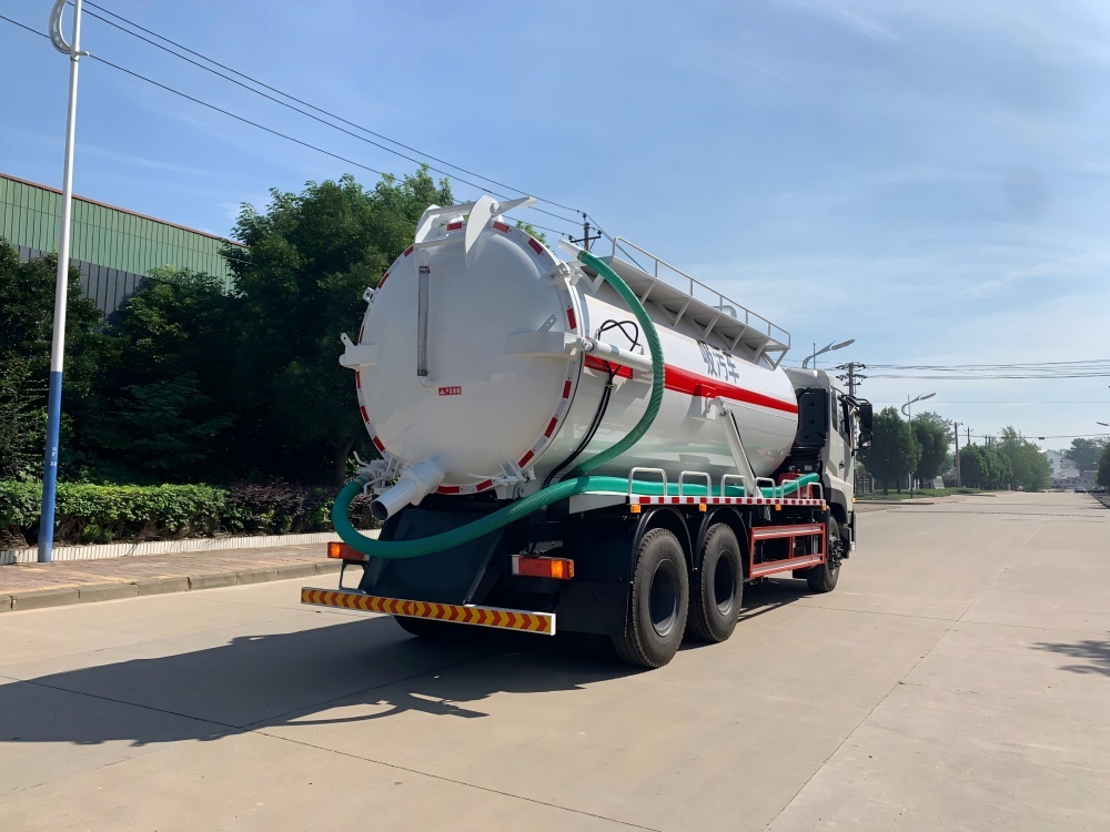 Camion d'aspiration des eaux usées sous vide de 18 m³, Suizhou Hongda Automobile Sales Co., Ltd., Camion d'aspiration des eaux usées sous vide de 18 m³