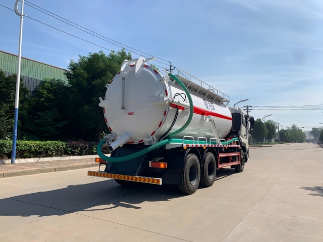 Camion d'aspiration des eaux usées sous vide de 18 m³, Suizhou Hongda Automobile Sales Co., Ltd., Camion d'aspiration des eaux usées sous vide de 18 m³