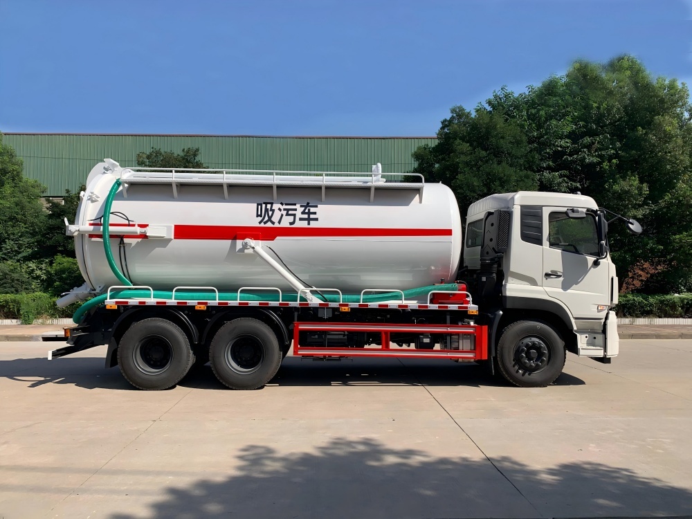 Camion d'aspiration des eaux usées sous vide de 18 m³, Suizhou Hongda Automobile Sales Co., Ltd., Camion d'aspiration des eaux usées sous vide de 18 m³