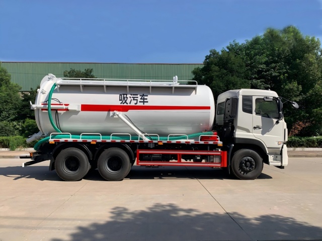 Camion d'aspiration des eaux usées sous vide de 18 m³, Suizhou Hongda Automobile Sales Co., Ltd., Camion d'aspiration des eaux usées sous vide de 18 m³
