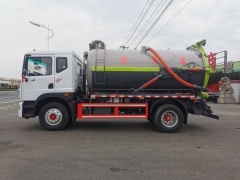 Camion d'aspiration des eaux usées sous vide DongFeng de 10 m³, Suizhou Hongda Automobile Sales Co., Ltd., Camion d'aspiration des eaux usées sous vide DongFeng de 10 m³
