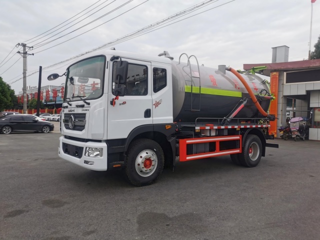 Camion d'aspiration des eaux usées sous vide DongFeng de 10 m³, Suizhou Hongda Automobile Sales Co., Ltd., Camion d'aspiration des eaux usées sous vide DongFeng de 10 m³