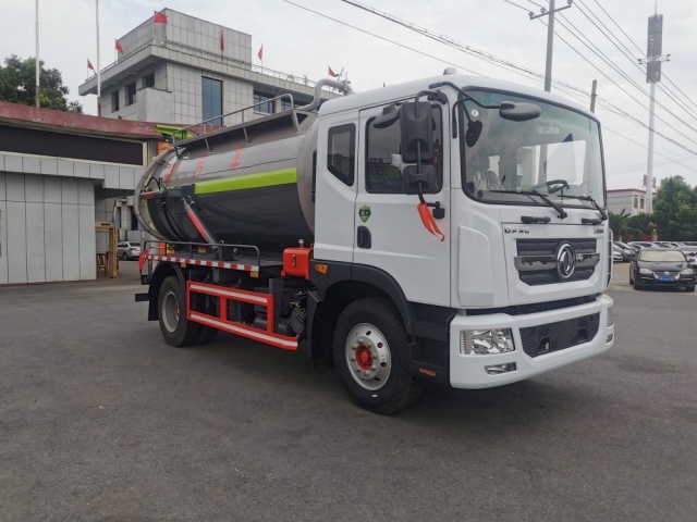 Camion d'aspiration des eaux usées sous vide DongFeng de 10 m³, Suizhou Hongda Automobile Sales Co., Ltd., Camion d'aspiration des eaux usées sous vide DongFeng de 10 m³