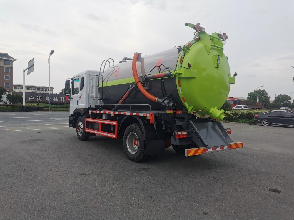 Camion d'aspiration des eaux usées sous vide DongFeng de 10 m³, Suizhou Hongda Automobile Sales Co., Ltd., Camion d'aspiration des eaux usées sous vide DongFeng de 10 m³