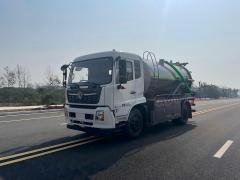 Camion d'aspiration des eaux usées sous vide de 10 m³, Suizhou Hongda Automobile Sales Co., Ltd., Camion d'aspiration des eaux usées sous vide de 10 m³